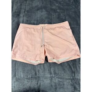 Bonobos Mens 5 Inch Inseam Swim Trunks Peach Pink Size Medium 5530
